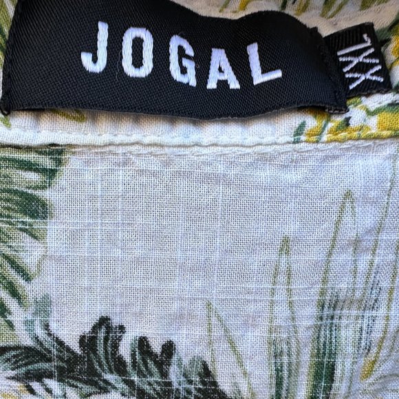 JOGAL Men's Pineapple Print Camp Shirt - XXL - Picture 5 of 7
